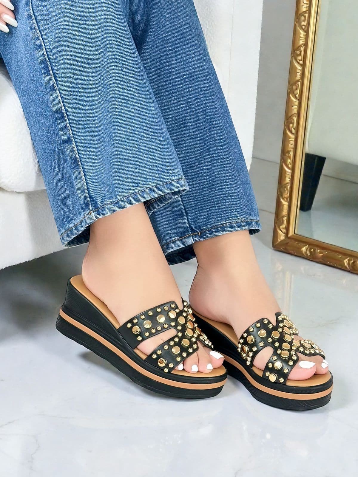 Sandalia Ref. Roma 770 Negro